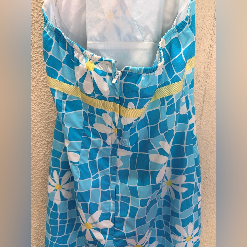 Lilly Pulitzer Daisy Floral Halter Dress Resort Preppy Size 6 - Picture 4 of 6